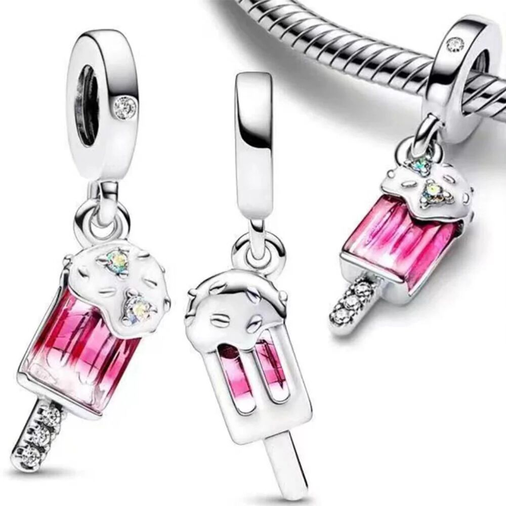 NWOT Ice Cream Silver Pandora FIT Dangle Charm